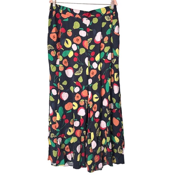 Little Party Dress Womens 16 Black Xane Alfresco Wide Leg Pant Fruit Novelty New - Picture 1 of 13